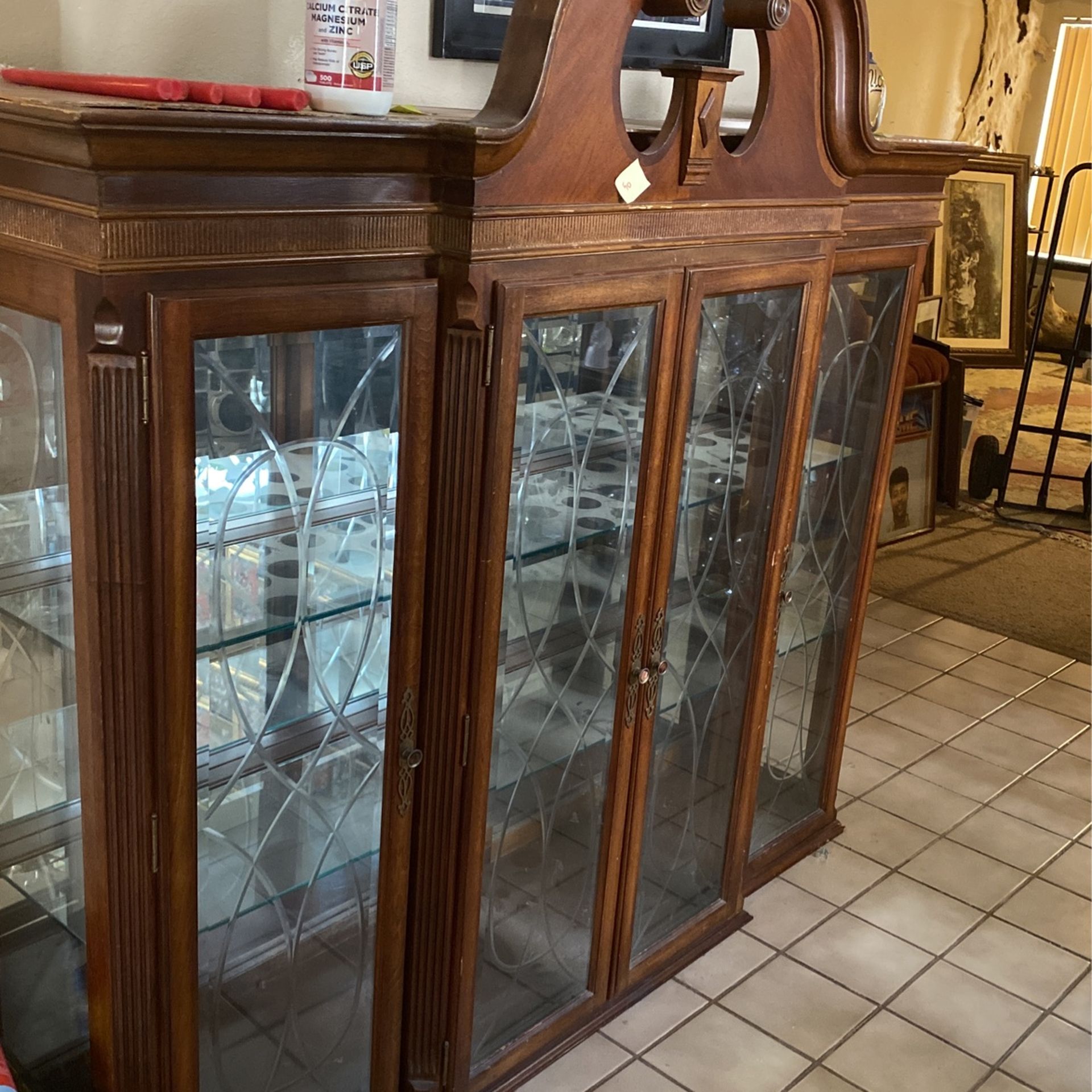 Antique Glass display storage