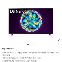LG 55" TV 85 Nano Series 