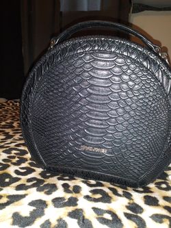 Snake print handbag