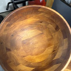 Large William Sonoma Wood Salad Bowl