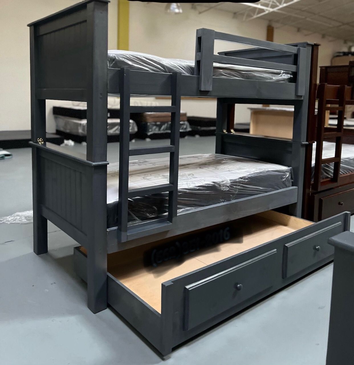 Triple Bunk Bed With Mattress Included
