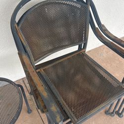 Metal Table And Chairs