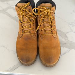 Suede-Leather Yellow/Light-Brown Casual/Work BOOTS (size 10 1/2M/Man)