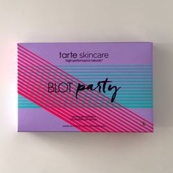 Tarte Skincare Blot Party Palette With Mirror New In Box With Blot Papers 