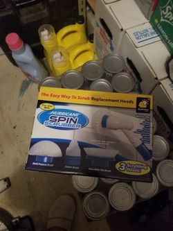 New spin scrubber attachments new dont need