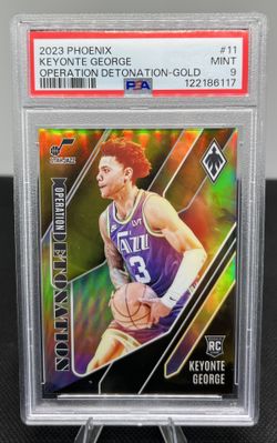 2023 PANINI PHOENIX OPERATION DETONATION GOLD #11 KEYONTE GEORGE /10 PSA 9