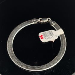925 Silver 7” Herringbone Bracelet 11.60g 5.5mm 180411/12