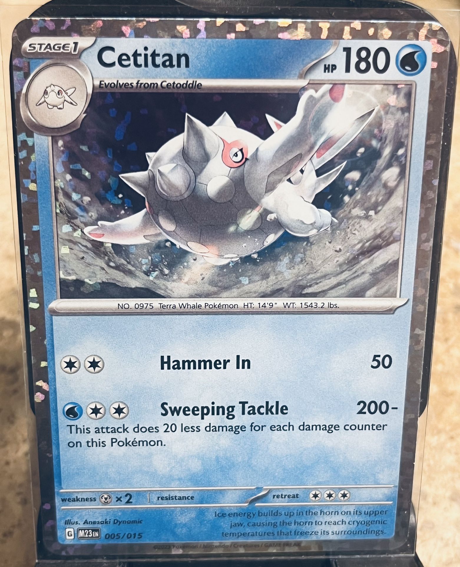 cetitan holographic card Cetitan Reverse Holo 054/191