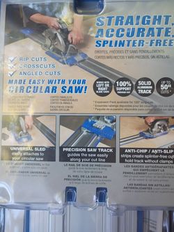 Circular saw track guide