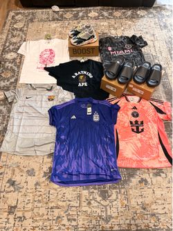Bape shirts , soccer jerseys, yeezy slides , yeezy 700