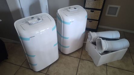 2 Almost New Toshiba Portable Air Conditioners 10,000 BTU Cools and Dehumidifies - $400 Each