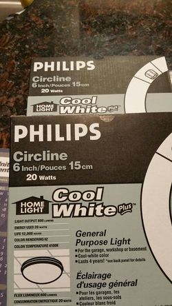 Florescent bulb 6and8"round