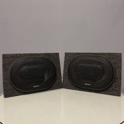 Pair Of Bookshelf Sony Speakers