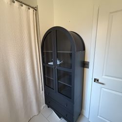 Black Arched Cabinet