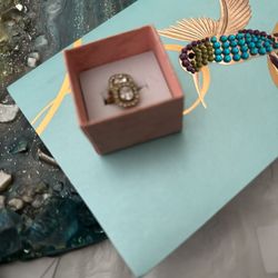 Gold  Nadine square ear rings