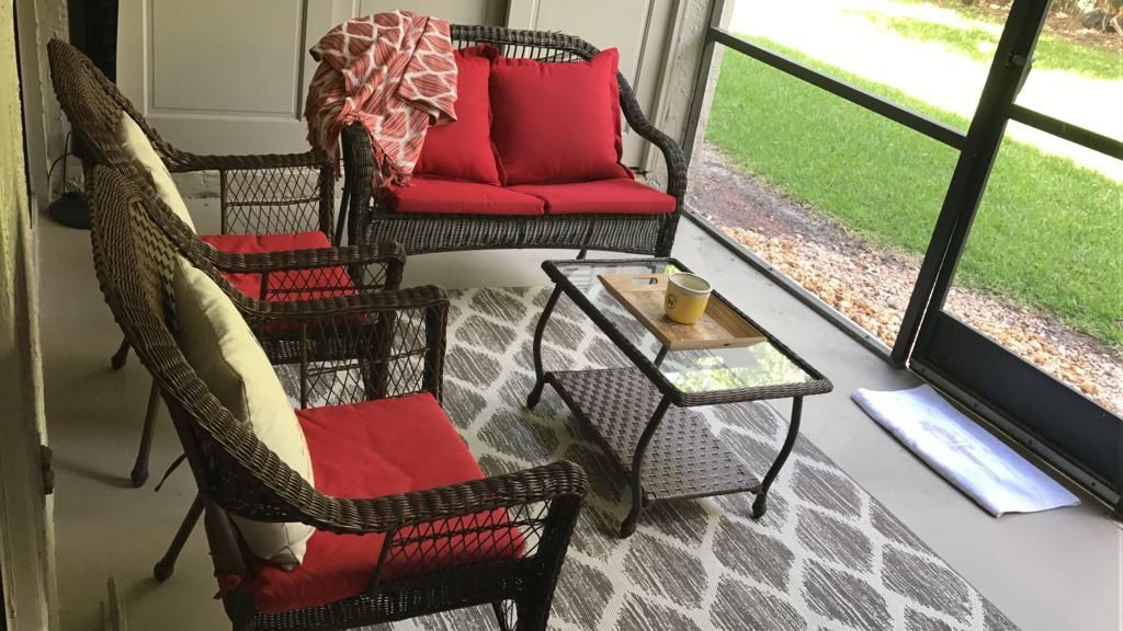 Outdoor patio furniture-wicker