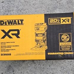 Dewalt 20v Router Brushless XR With Variable Speed Brand New Tool Only