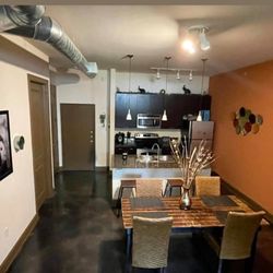 Long Woodern Table (Art Meets Function: The Sculpted Walnut & Black Wood Table)