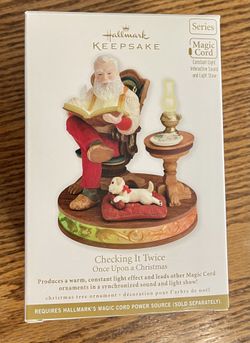 2011 Hallmark Checking It Twice Once Upon a Christmas Keepsake Ornament Santa