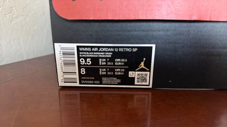Air Jordan 12 Retro SP Women's Size 9.5 Men’s 8
