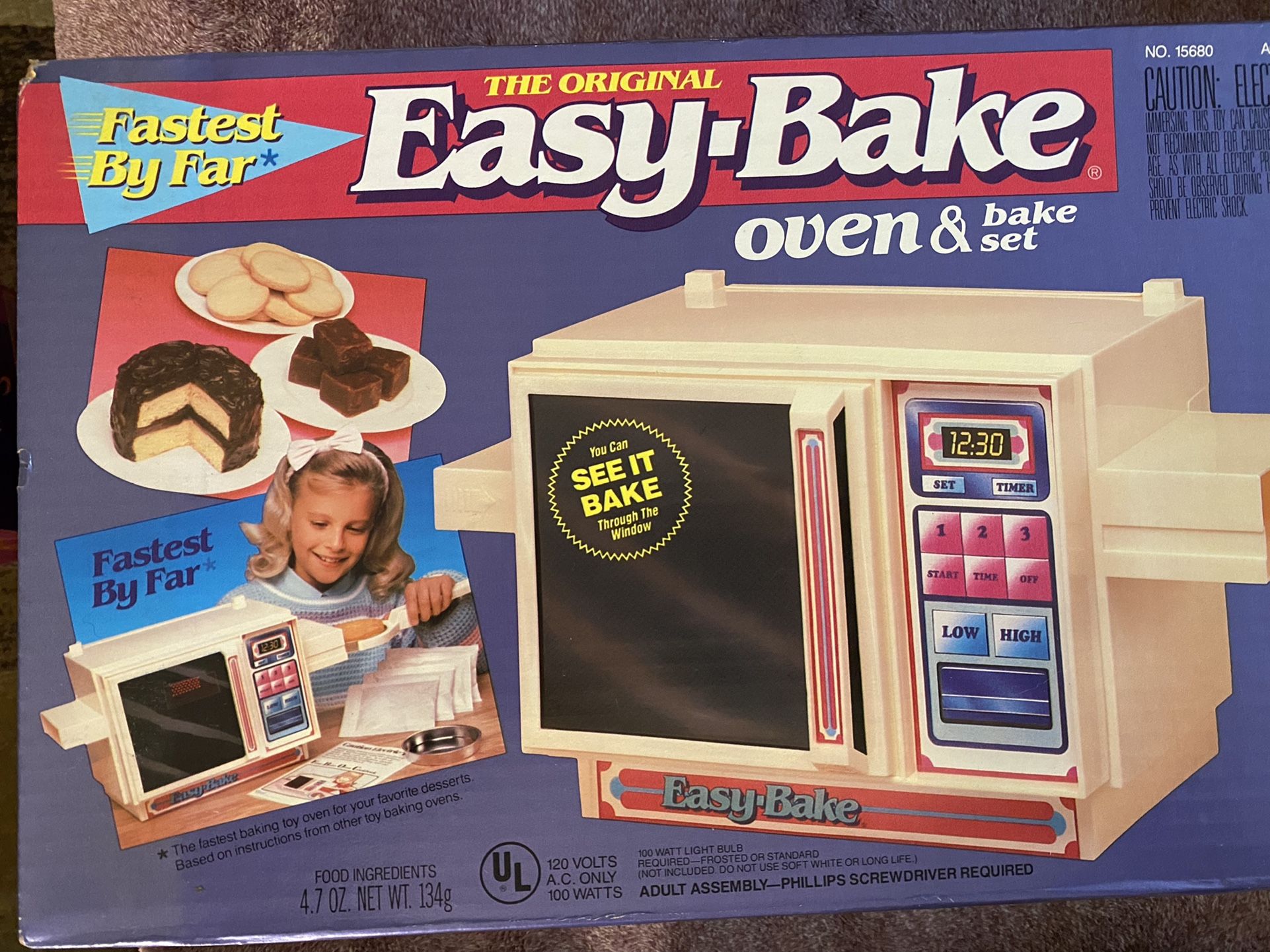 KENNER TONKA (1991 )ORIGINAL EASY BAKE OVEN BAKE SET IN