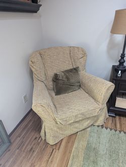 Two Arhaus Slipcovered Chairs