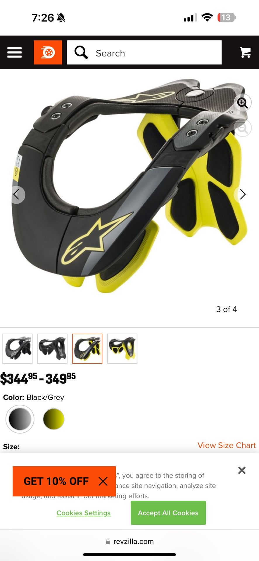 Alpine stars BNS Neck Protector Unused