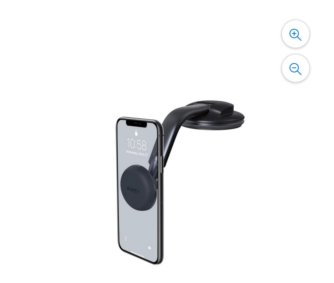 Phone Holder for Car 360 Degree Rotation Dashboard Magnetic Car Phone Mount Compatible with iPhone Samsung Galaxy Google Pixel and More Black HD-C49