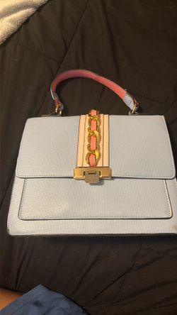 Baby blue and pink aldo bag