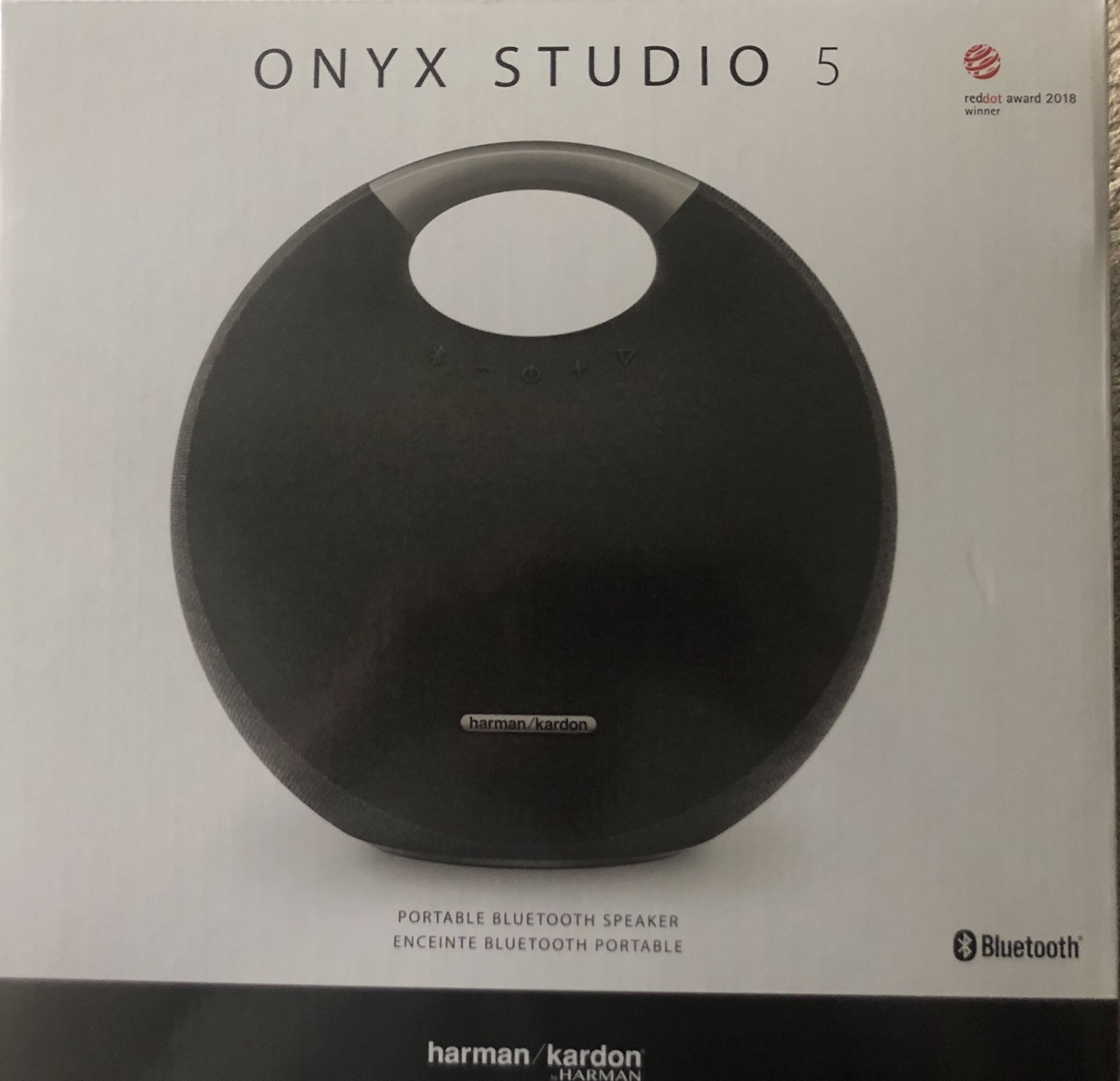 HARMAN KARDON ONYX 5 BLUETOOTH PORTABLE SPEAKER LATEST MODEL JUST RELEASED ~NEW IN BOX~