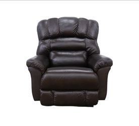 Leather Power Reclining Chair With Remote