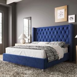 Queen Size Bed Frame with Mattress & Box Spring