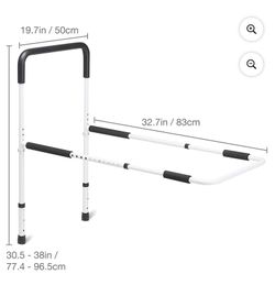 Adjustable Bed Rail Safety Grab Bar