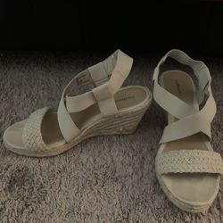 Wedge Sandals In Natural Color Size 8M
