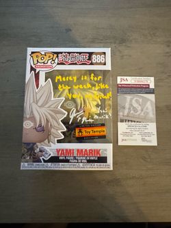 Signed Yami Marik #886 Funko Pop – Toy Temple Exclusive – JSA Certified