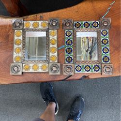 Beautiful Talavera Small Mirrors