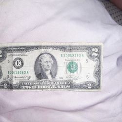 1976 2 Dollar Bill 