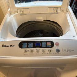 Magic Chef 1.6 cu. ft. Top Load Portable Washing Machine. This compact, fully automatic washer is designed for small spaces like apartments or RVs. 
