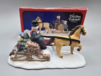 Christmas Village Horse And Carriage