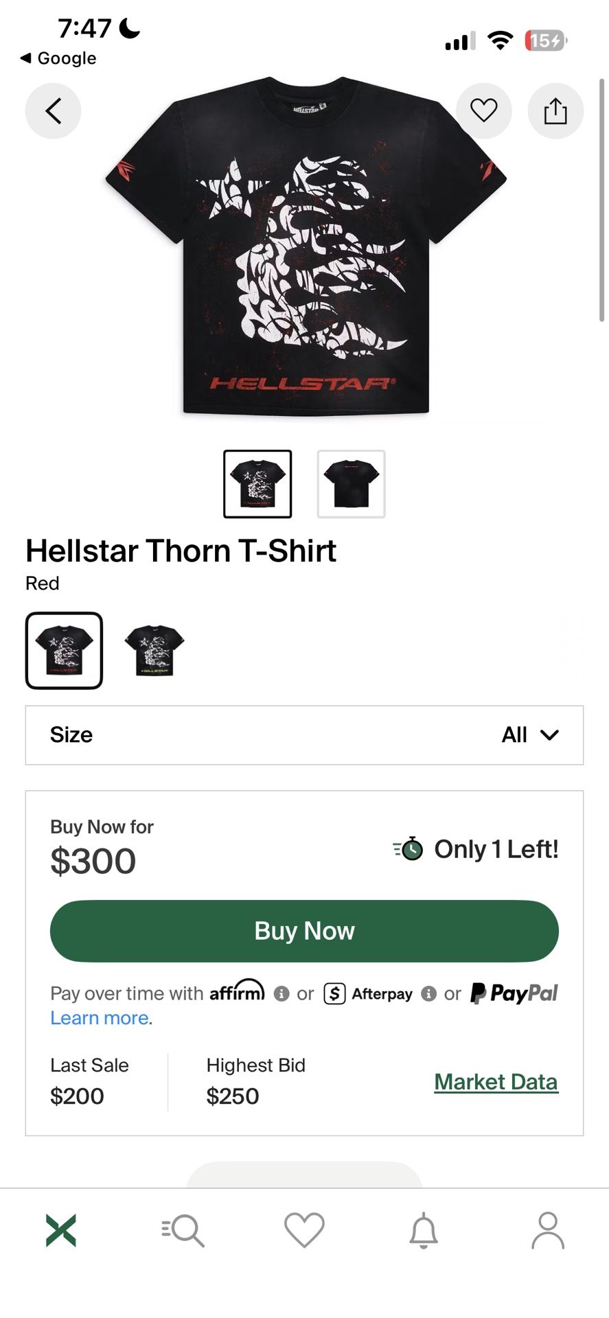 Hellstar Thorn Tshirt 