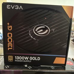 Power Supply PSU EVGA SuperNOVA 1300 G+ 80 Plus Gold Power Supply (1300W, Fully Modular)