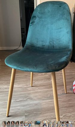 Green Velvet Dinning Chairs