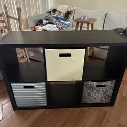 Black 6 Cube Organizer