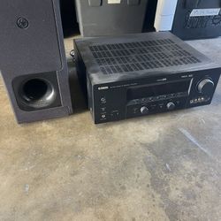 Yamaha AV Receiver HTR-5760 And Yamaha Wireless Subwoofer 