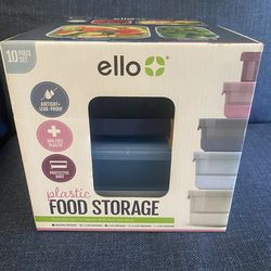 New In Box Ello Food Storage 10pc