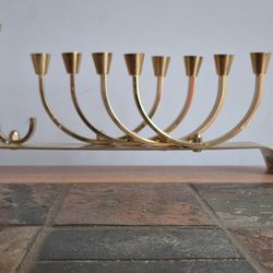 Karshi 24 Karat Gold Plated Menorah,  Jerusalem 