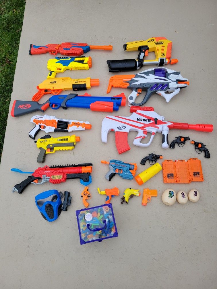 Nerf Gun And Darts Lot