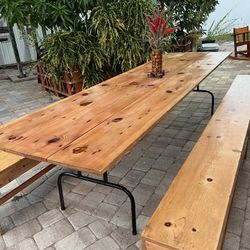 Wood Table For Events 