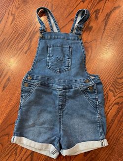 Hudson Girl's Size 6 Soft Stretchy Denim Shortalls