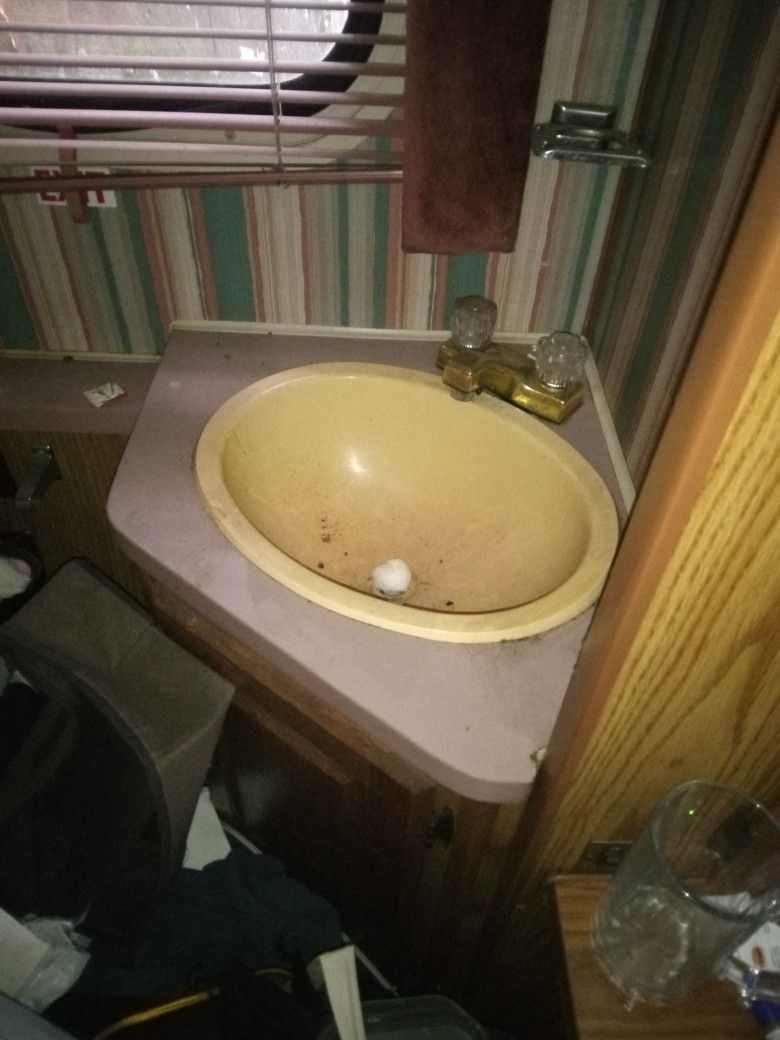 RV Bathroom Sink And Shower